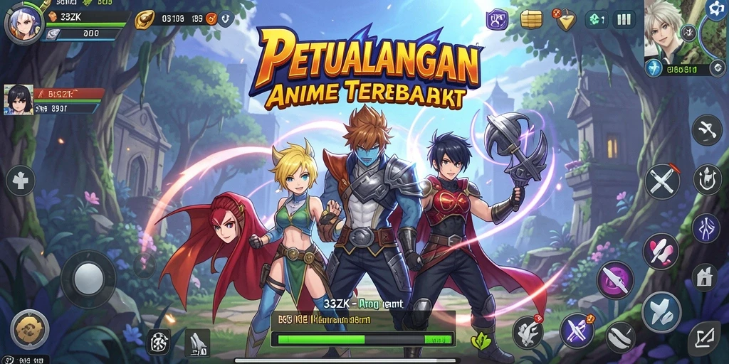 Screenshot gameplay 33ZK yang menampilkan petualangan seru karakter.