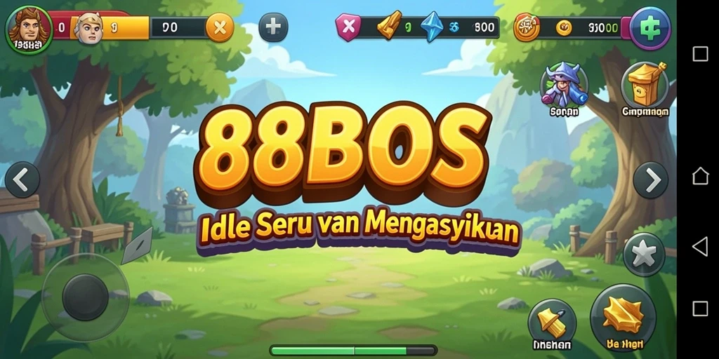 Tampilan gameplay 88BOS yang menarik dan penuh warna.