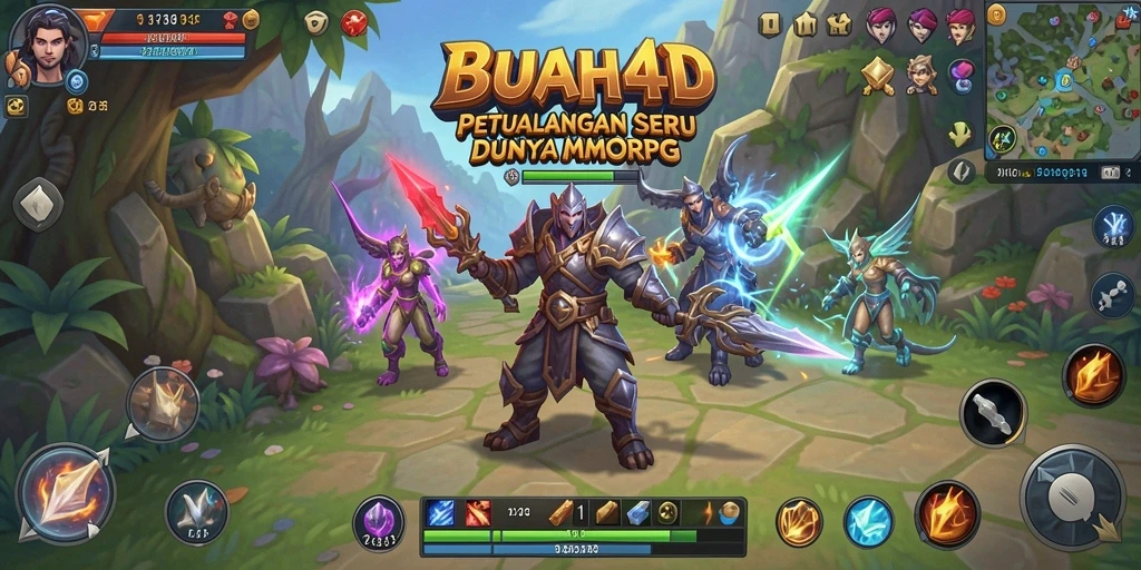 Tampilan gameplay MMORPG BUAH4D yang menarik.
