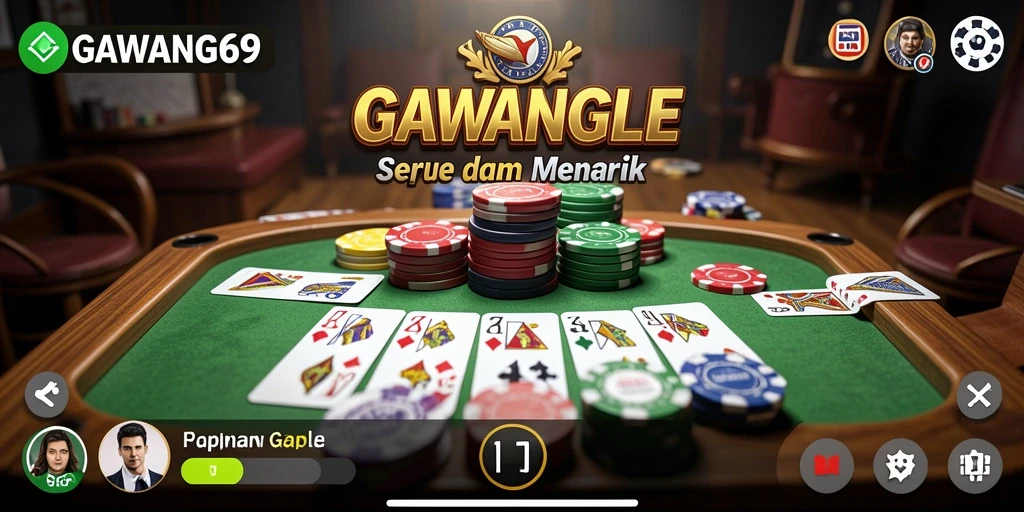 Tampilan gameplay seru GAWANG69 dalam aksi Gaple.