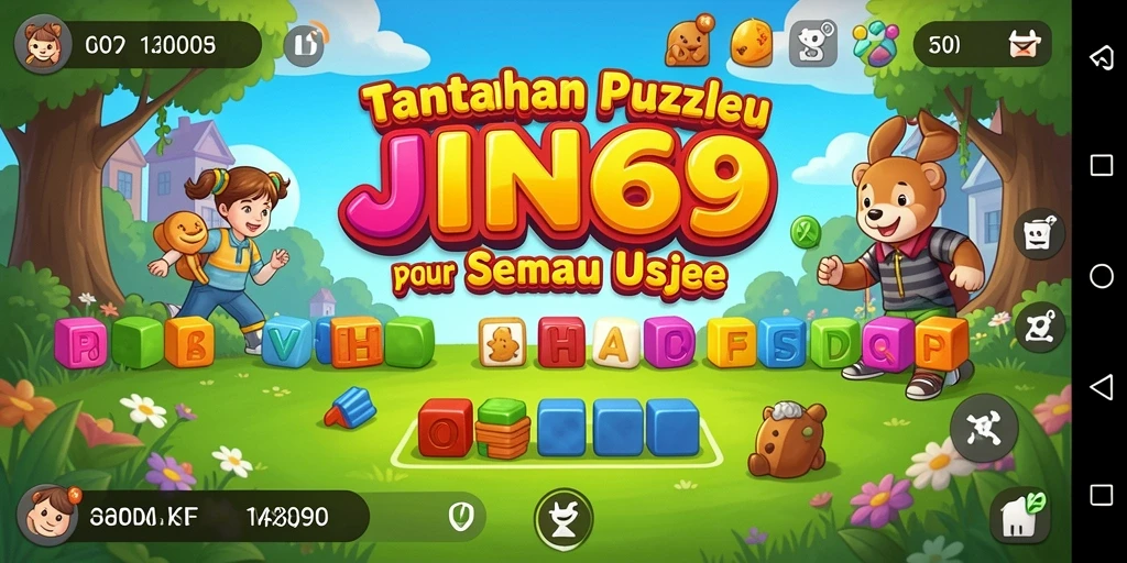 Screenshot gameplay JIN69 menampilkan tantangan puzzle yang mendebarkan.