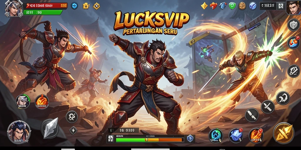 Tampilan gameplay seru LUCKSVIP dengan aksi cepat.