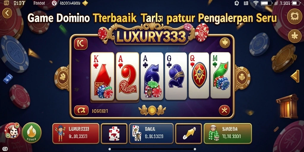 Gameplay seru LUXURY333 dengan teman-teman di layar