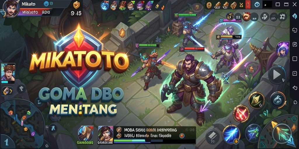 Gameplay seru MIKATOTO dengan aksi pertarungan tim yang mendebarkan.