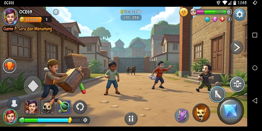 Tampilan menarik dari gameplay OCE69 yang menantang.