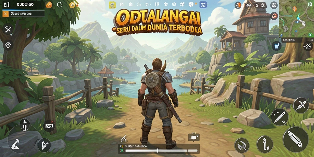 Tampilan gameplay ODDIGO yang menakjubkan dalam dunia terbuka.