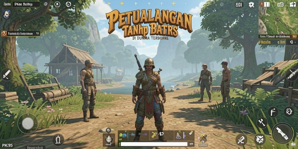 Gameplay seru di dunia terbuka PK95.