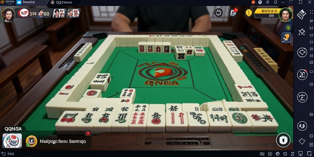 Tampilan menarik gameplay Mahjong di QQNUSA.