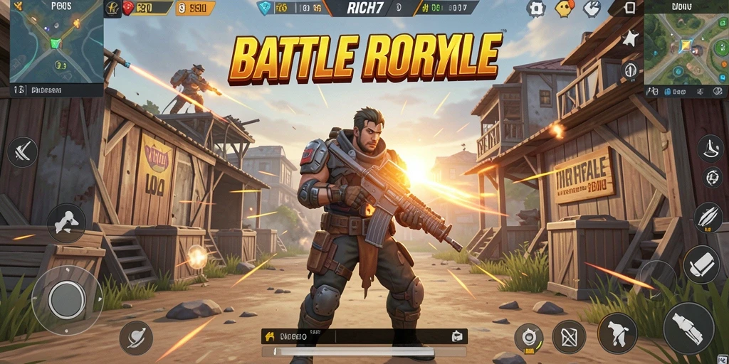 Screenshot menunjukkan aksi pertarungan seru di RICH7.