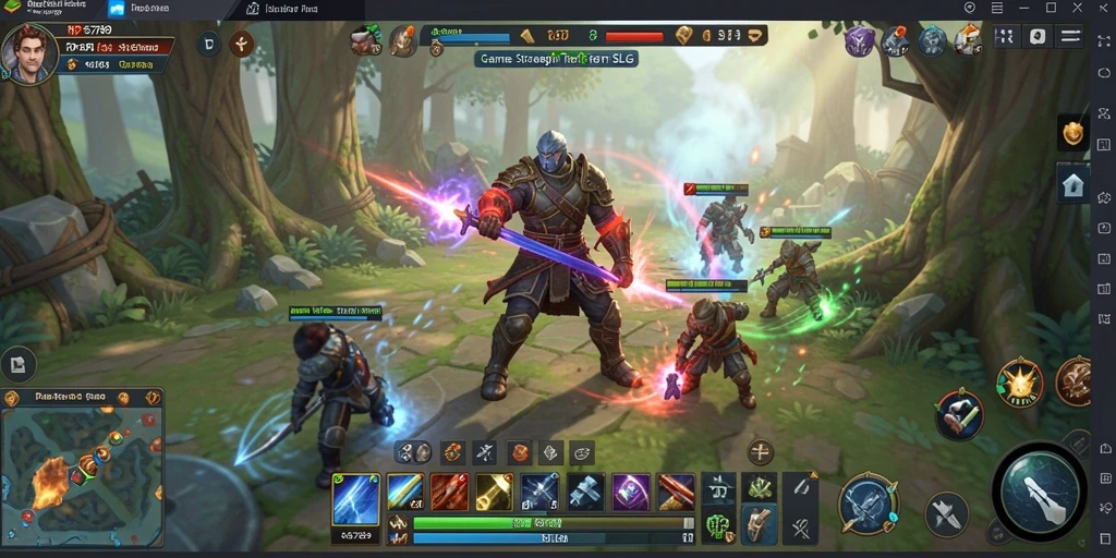 Tampilan gameplay menarik dari RP6789 dengan pertempuran strategi SLG.